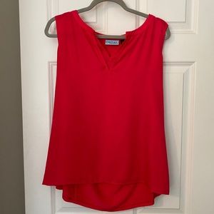 Cynthia Rowley sleeveless blouse coral